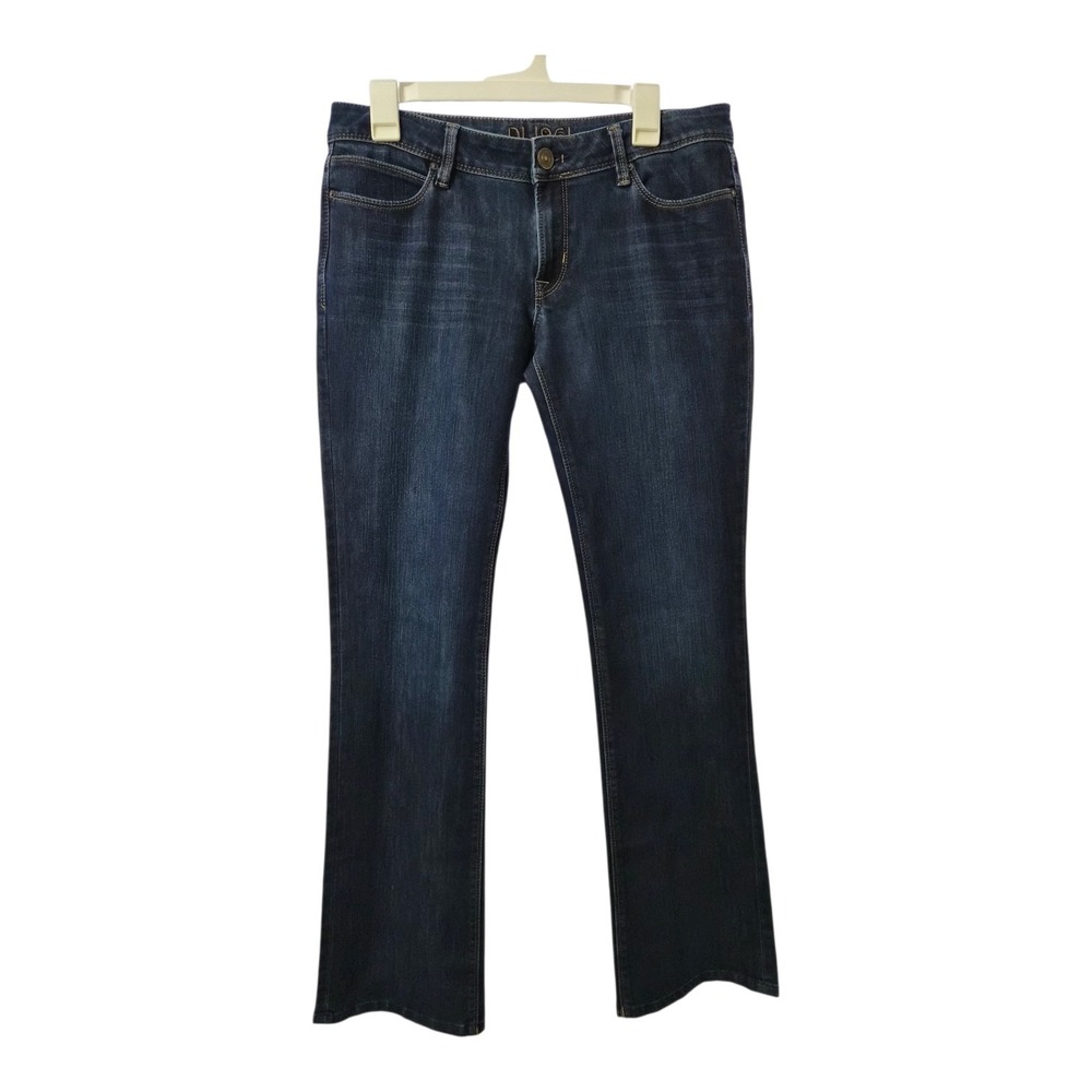 DL1961 Cindy Slim Boot Jeans Size 31 Sonic Wash Mid Rise Stretch Denim
